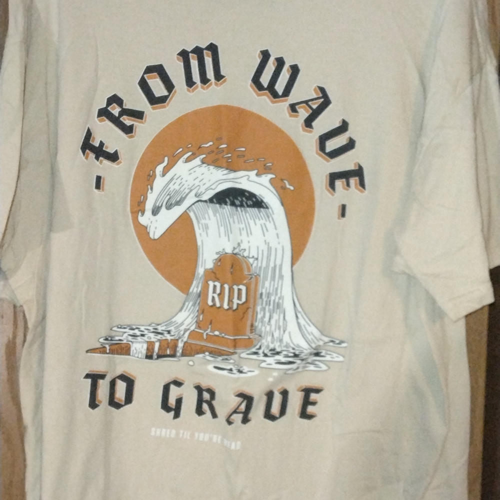 Chomp Tan (From Wave to Grave) Graphic Tee - XXL
